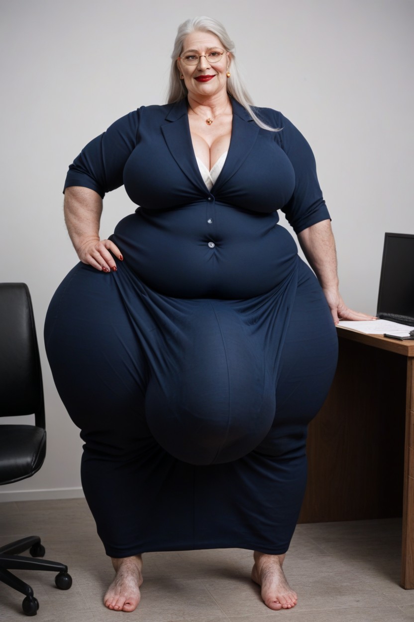 Teacher, Grinning, Office Background Shemale AI Porn