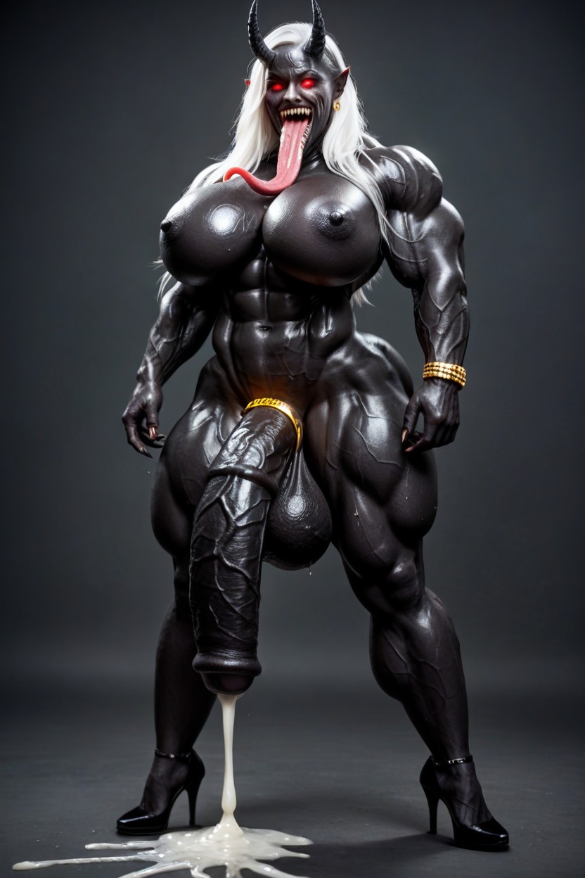 Veiny Cock, Veiny Body, Veins Expansion Shemale AI Porn