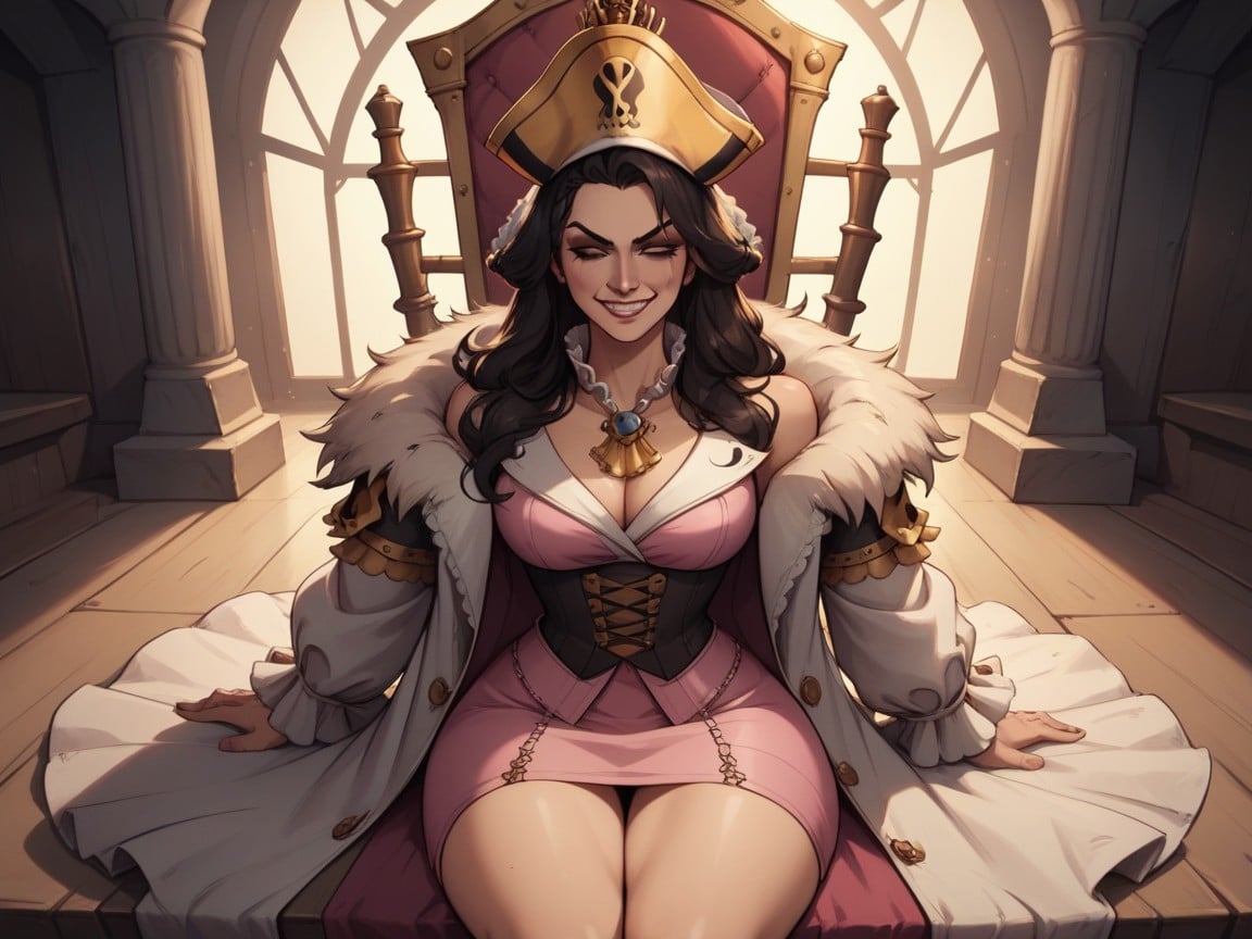 Skulls In Background, Backlit, Wide Ass Cheeks AI Porn