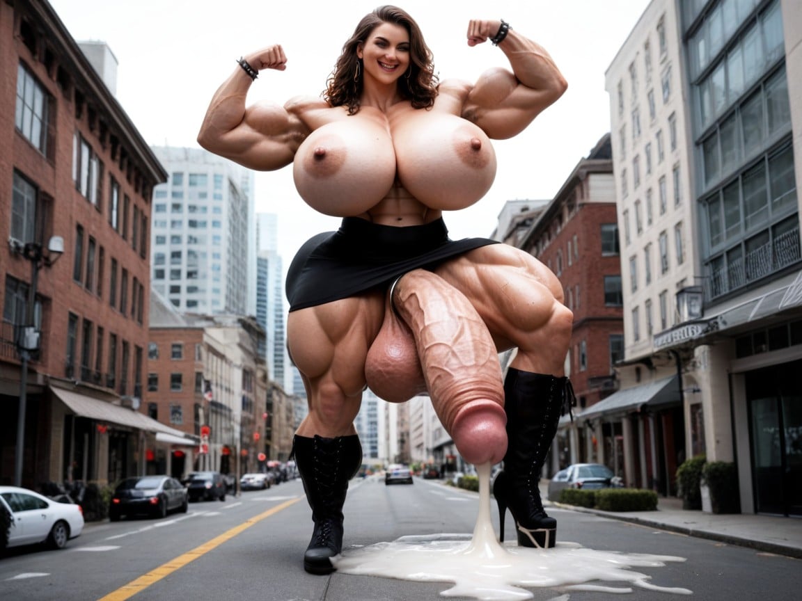 Hyper Muscular Futanari, Massive Muscles, Amazon Porno shemale IA