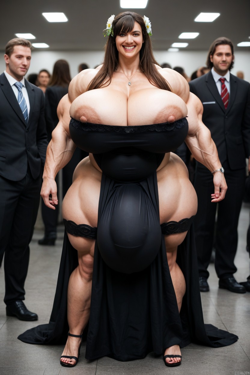 Gigantic Balls, Bangs, Breast Expansion Shemale AI Porn