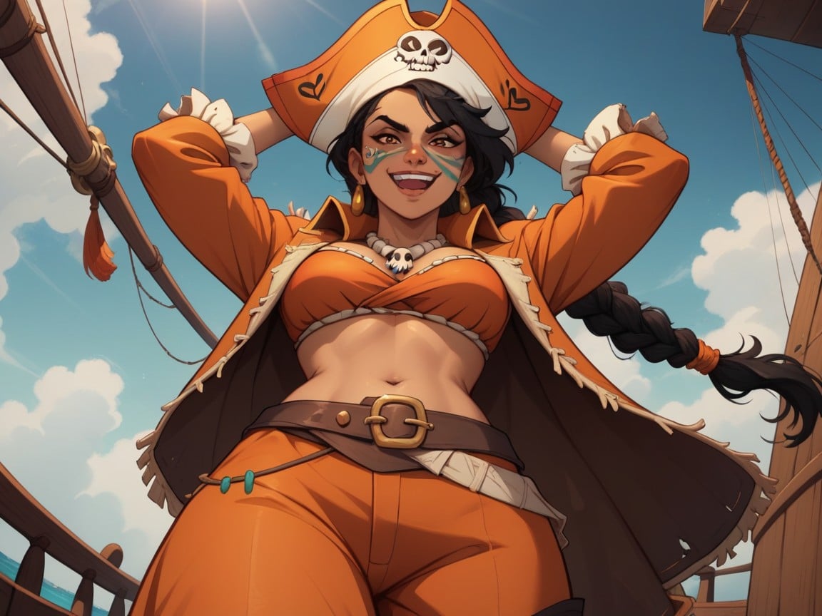 Long Length, Snatched Waist, Smug Expression AI Porn