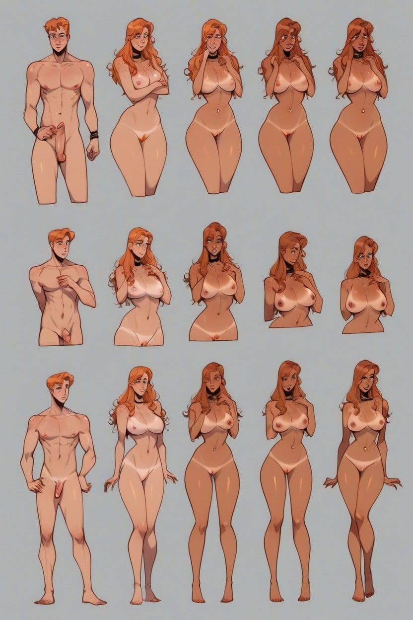 Transformation From Male To Female, Male To Female Gender Change, Multiple Sequences Hentai AI Porn