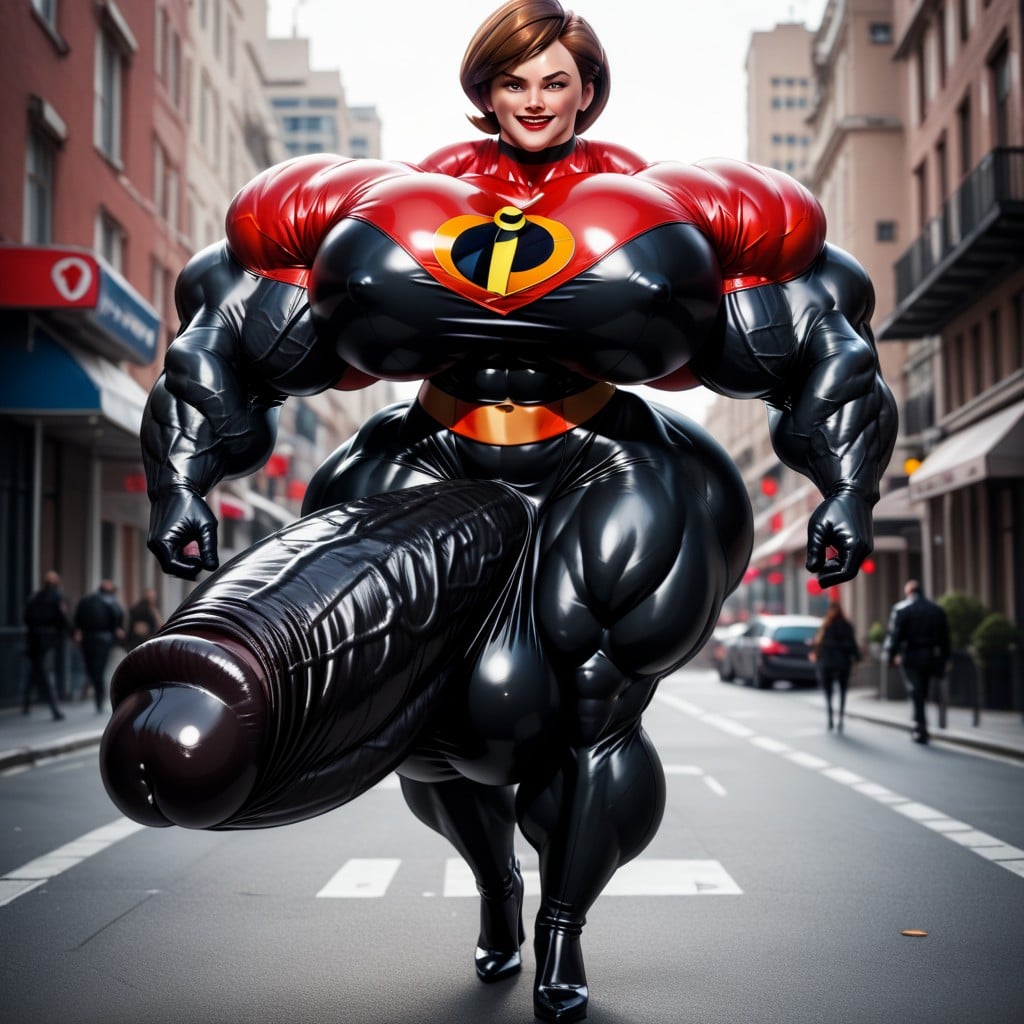 Full Body, Gigantic Breast, 1 Person Shemale AI Porn