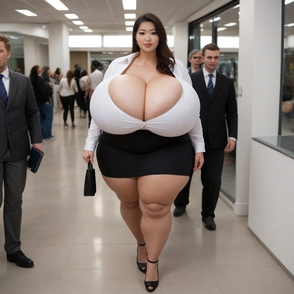 Massive Breast, Extreme Huge Massive Hyper Breasts, Asian AI Porn