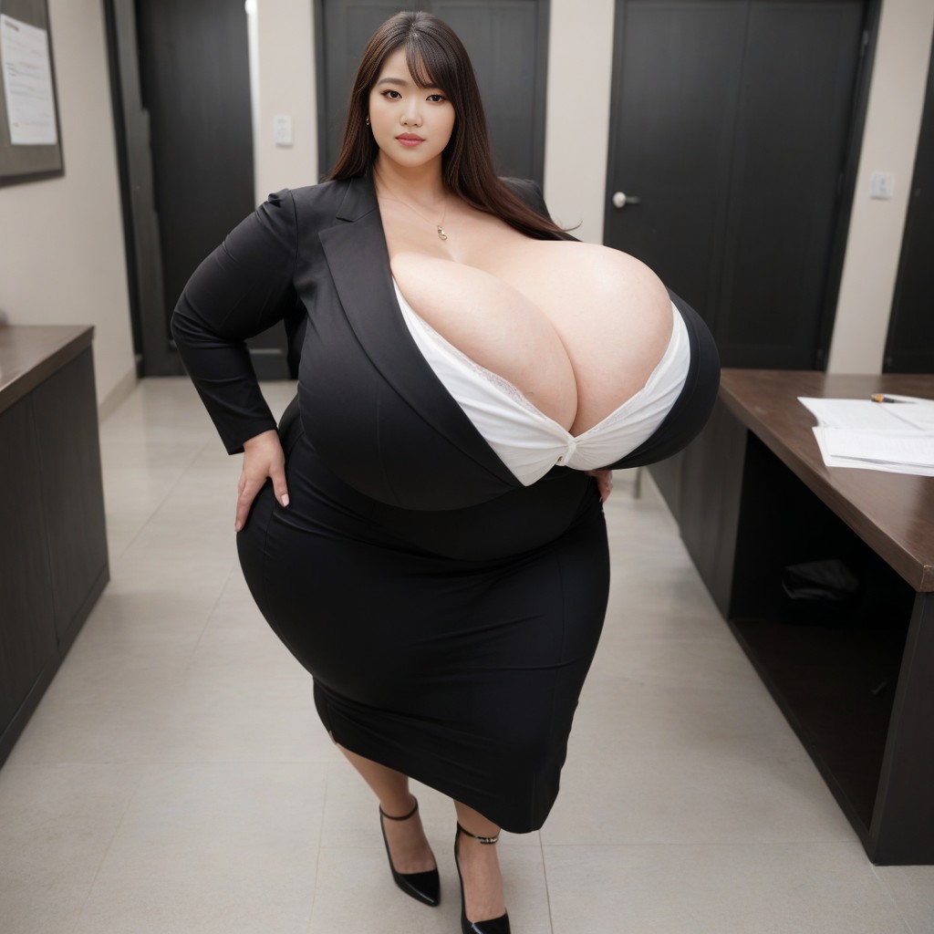 Looking At Viewer, Ssbbw, Detailed Face AI Porn