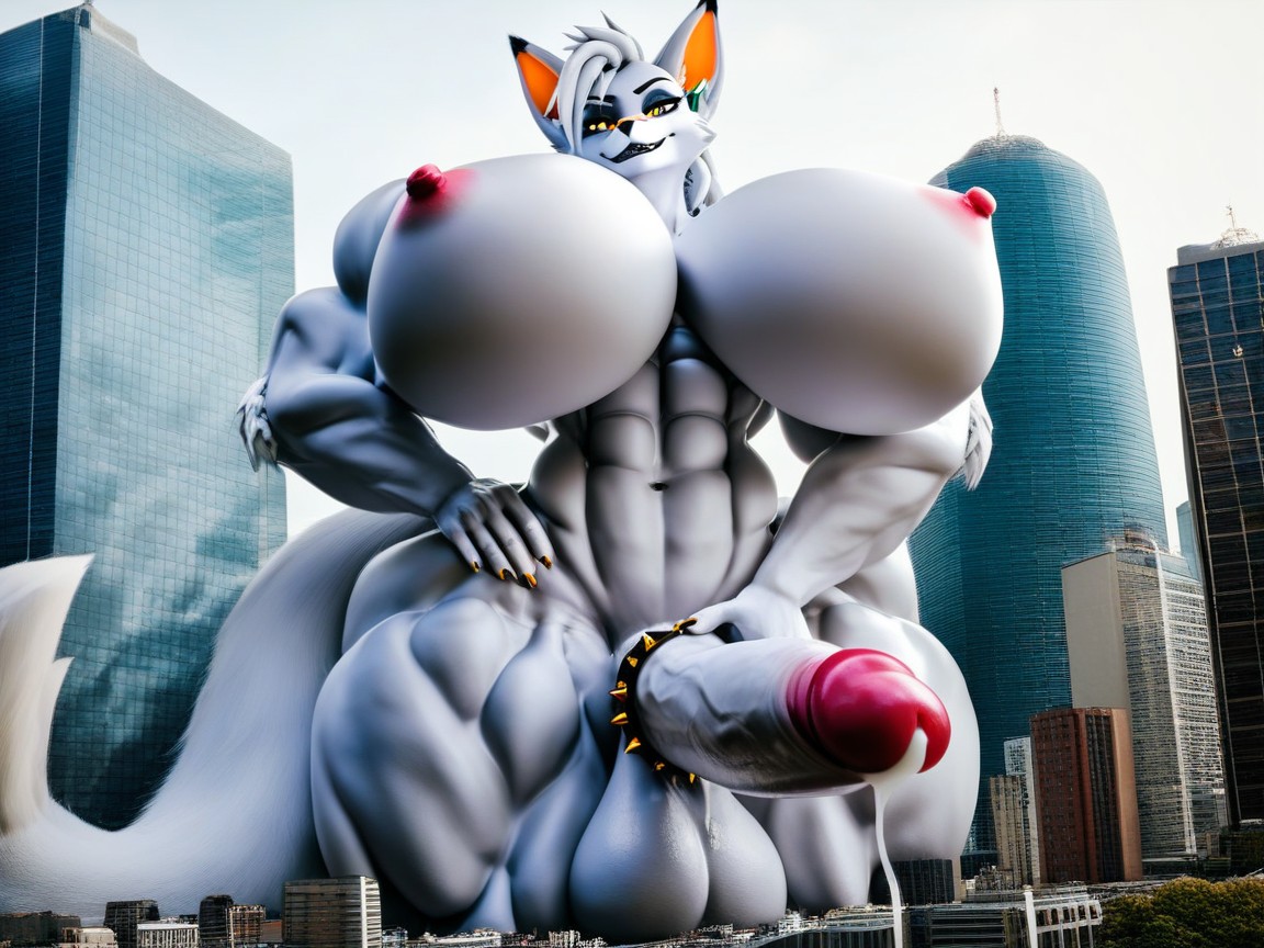 Abs, Gigantic Cock, Gigantic Furry AI Porn