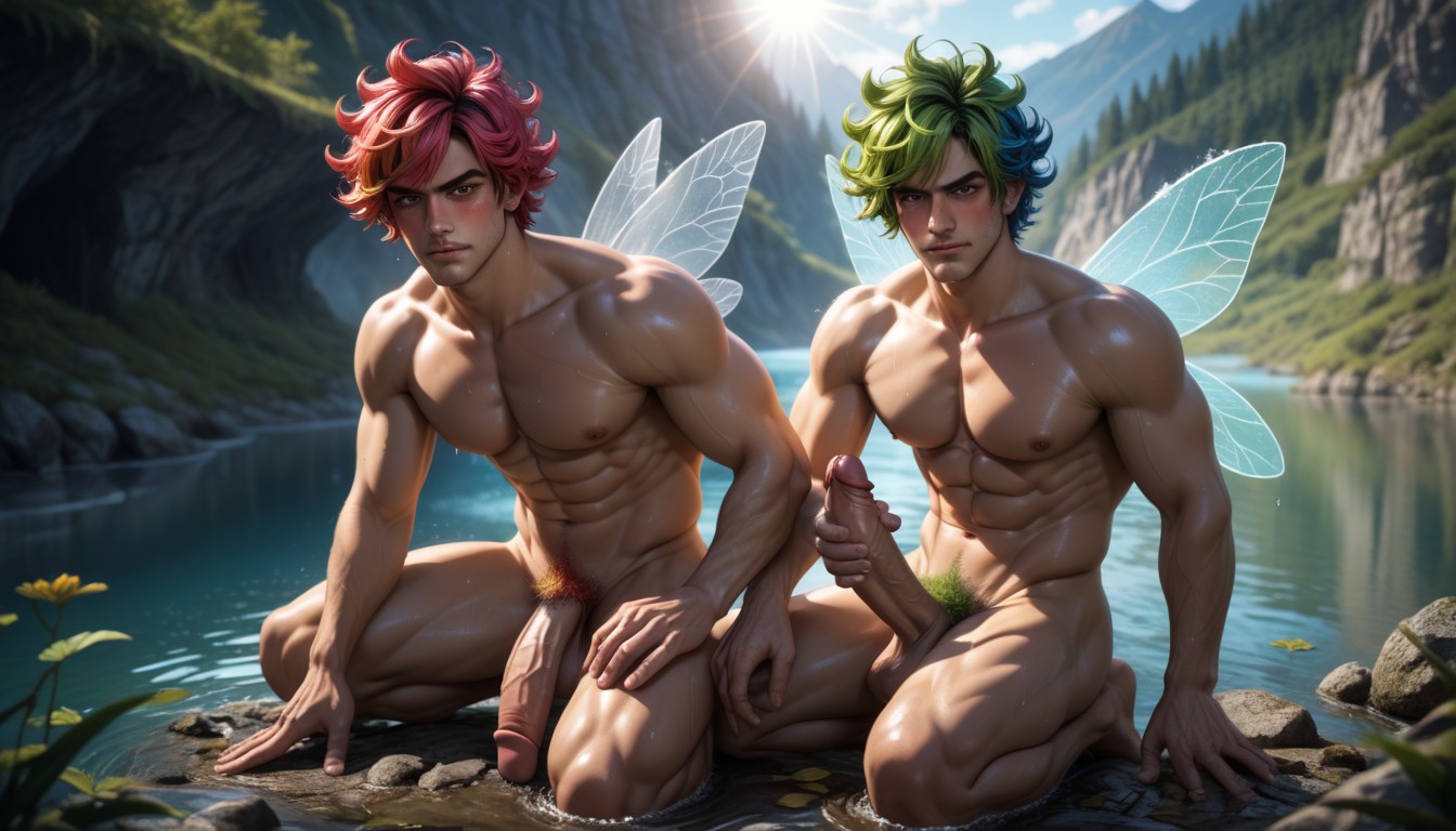 Sweaty, Cinematic, Two Guys AI Gay Porn