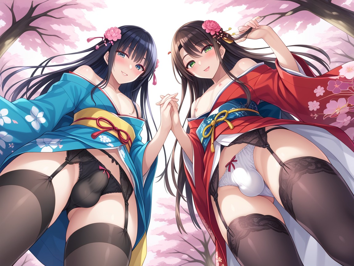 Femboy , Stockings, Close Up AI Gay Porn