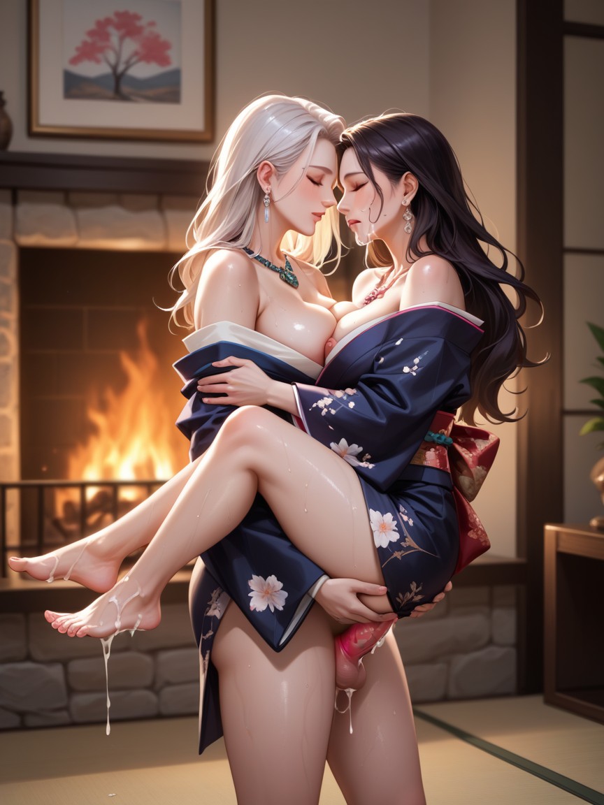 Legs, Long Hair, Orgasm Hentai AI Porn