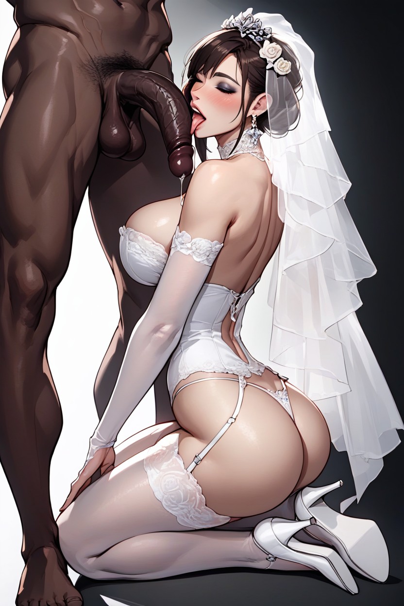 Extreme Licking Balls With Tongue, Subtle Silhouette Light, Black Background AI Porn