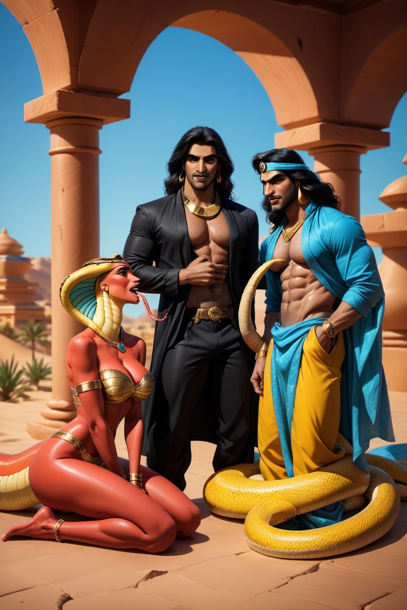 Looking Up At Aladdin, Muscles, Jafar Is A Red Naga Porno gay IA
