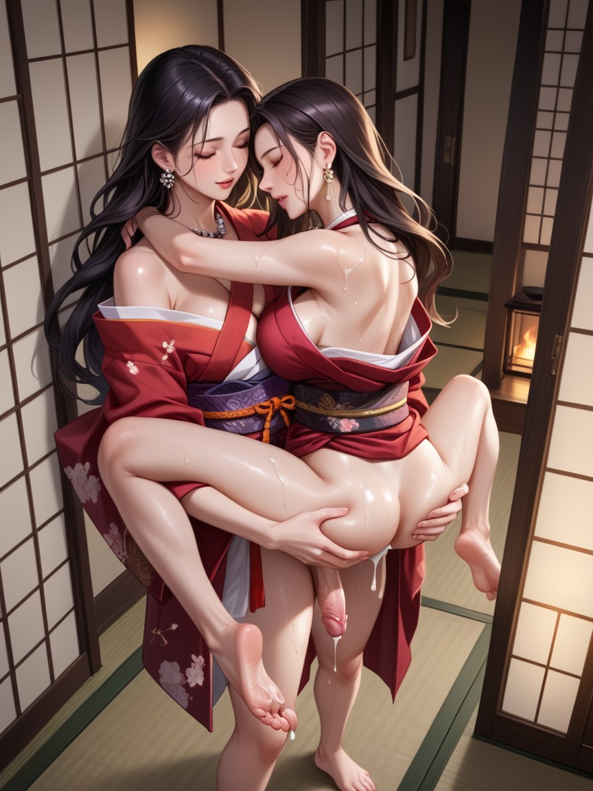 Cum On Womans Face, Penis, Naked Hentai AI Porn