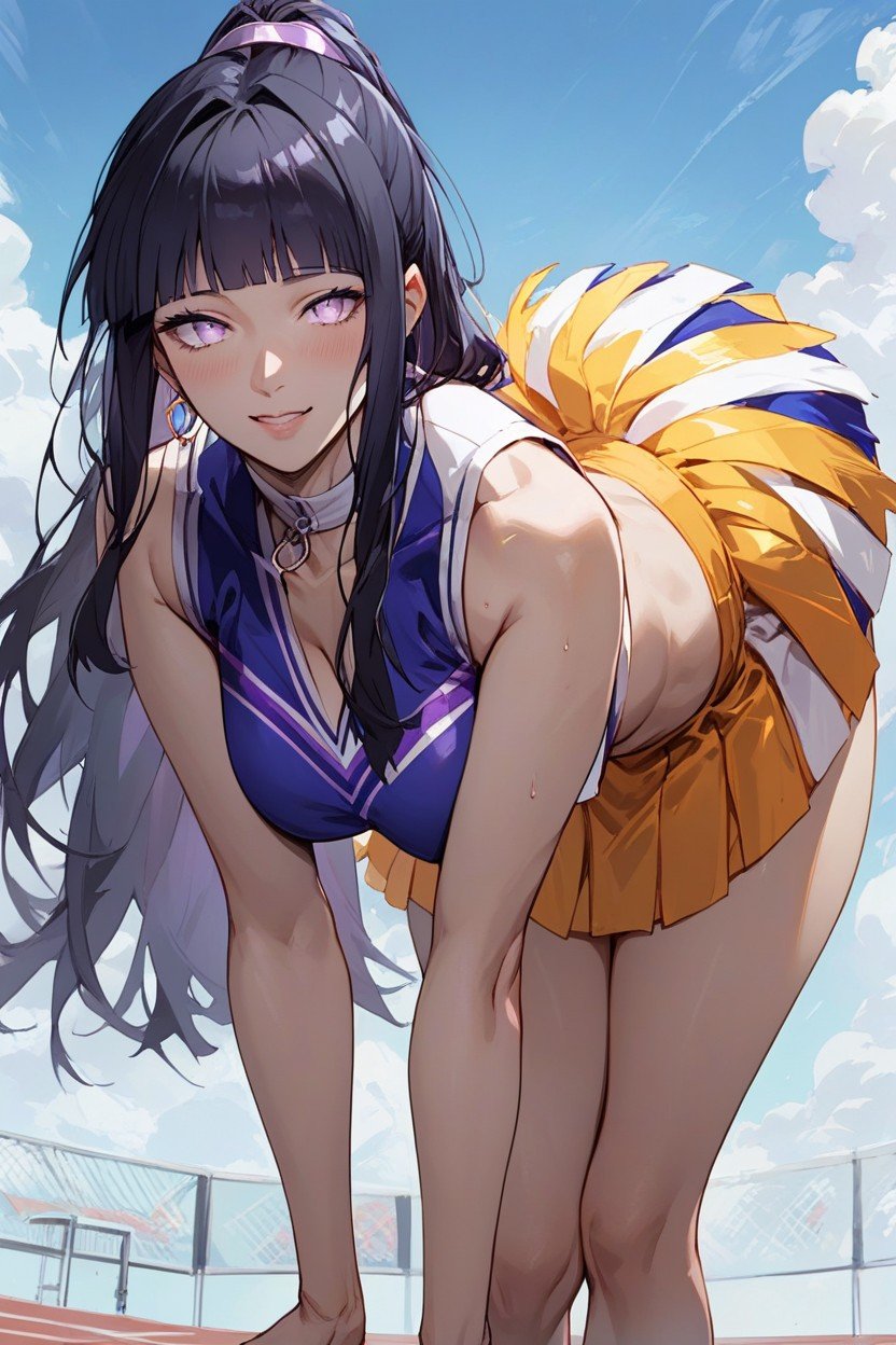 Cheerleader, Petite Poitrine, Hyuuga HinataPorno IA