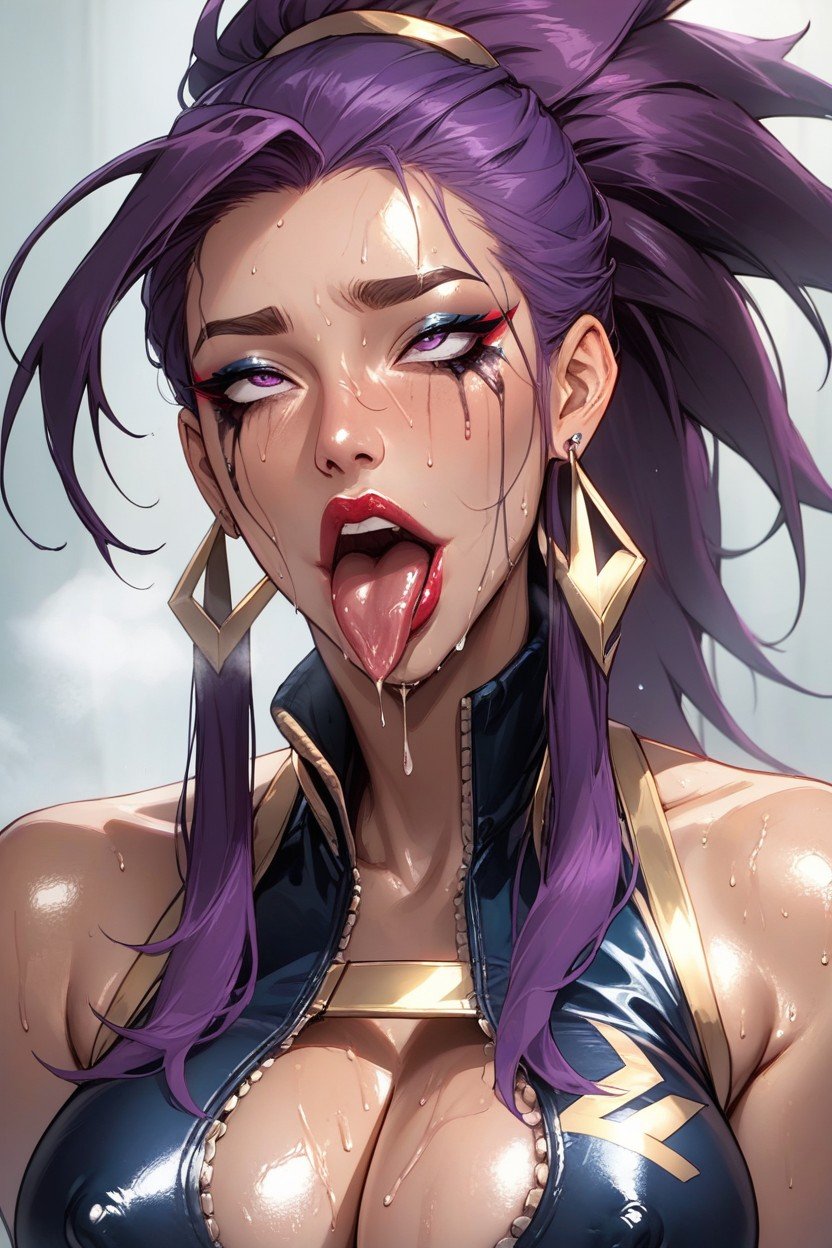 Shiny, Eye Makeup, Kda Akali Hentai IA pornografia