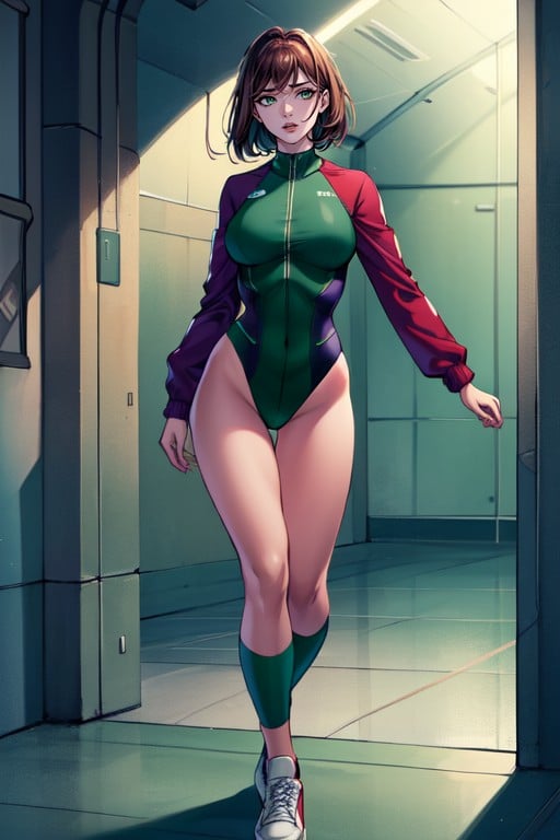 Full Body, Caitlin From Gen, Green Eyes AI Porn