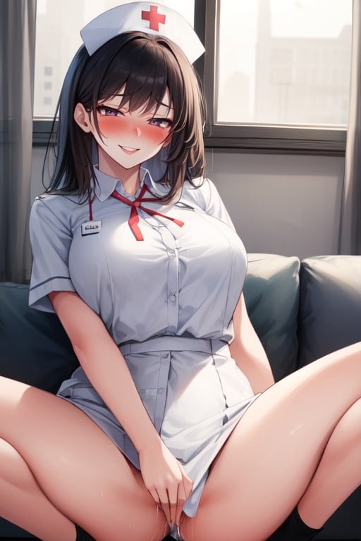 Enfermera, Uniforme, 2 PersonasPorno AI Hentai