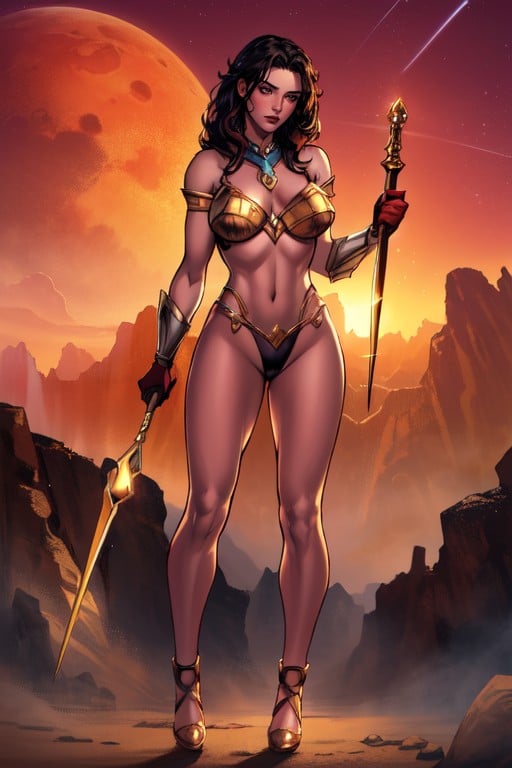 Mars, Red Sky, Dejah Thoris AI Porn