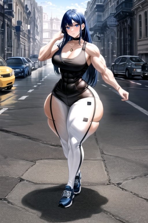 Extremely Large Ass, Large Breast, Muscular AI Porn