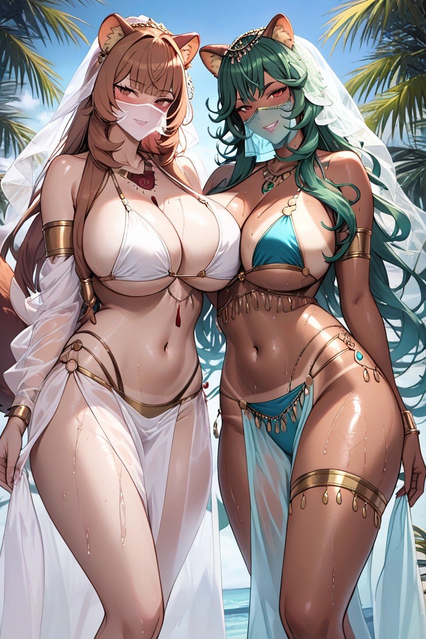 Dark Skin, Tan Lines, Raphtalia AI Porn