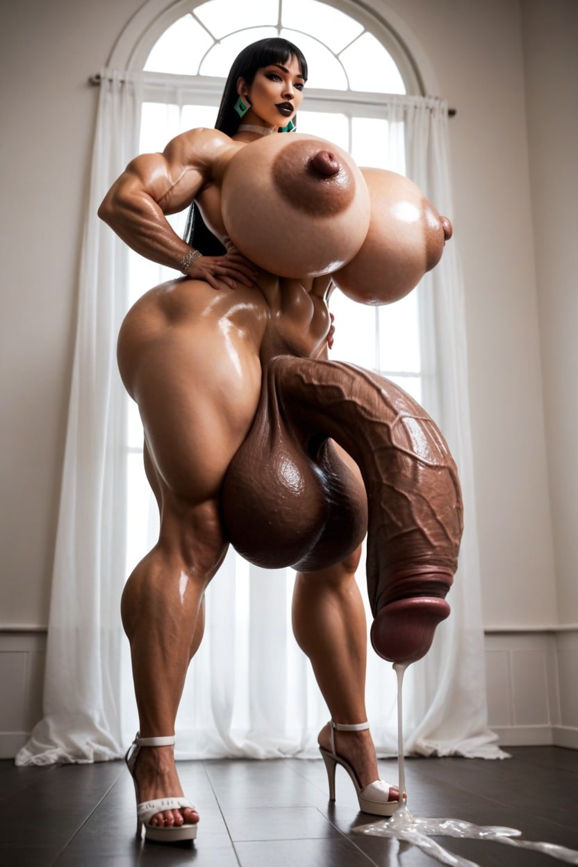 Wedding Dress, Muscular, Wedding Dress Shemale AI Porn