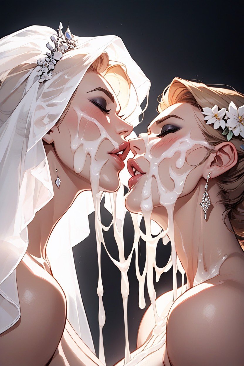 Zoom On Face, Innocent, Bridal Lingerie Pornografia peluda com IA