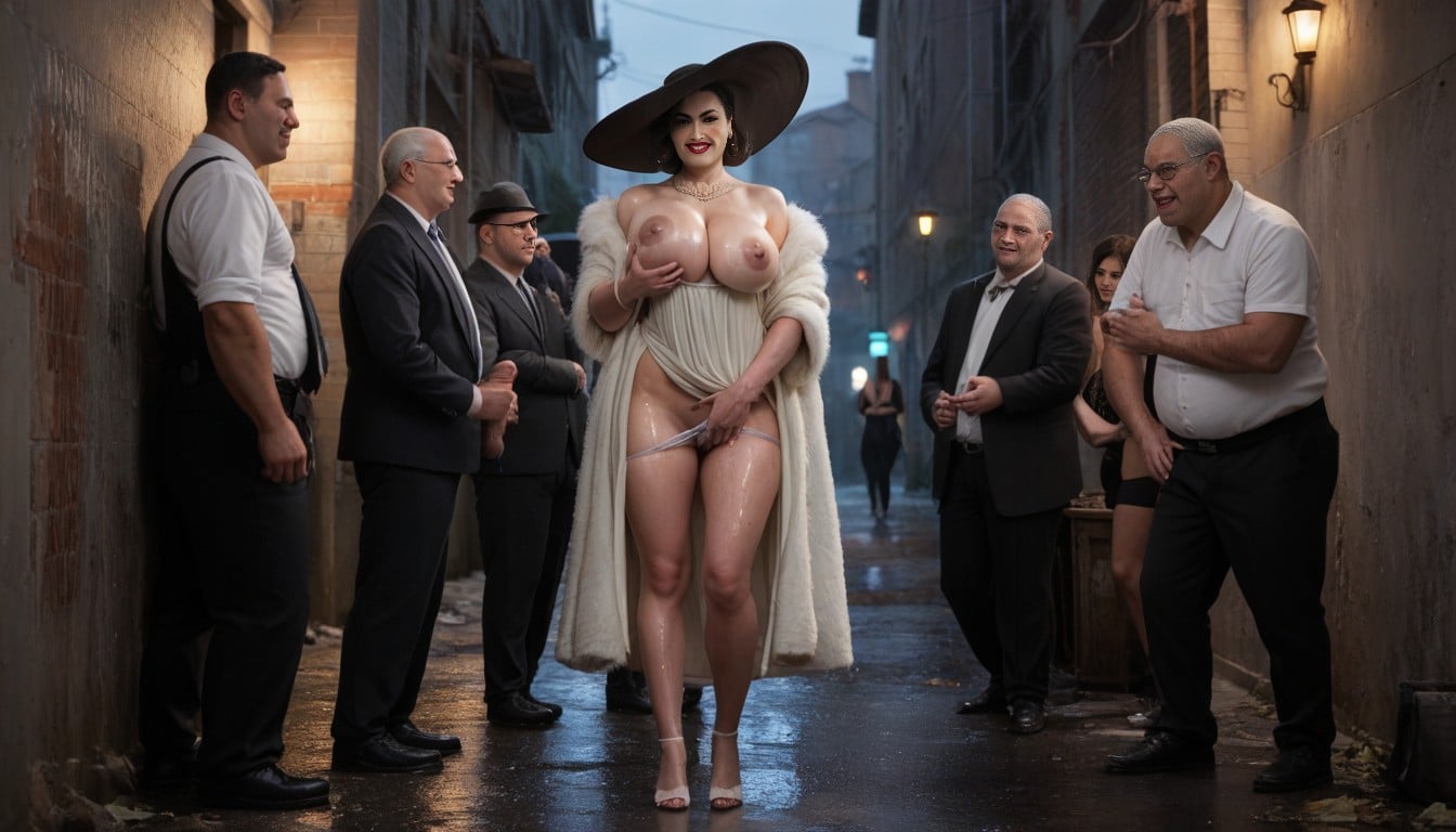 Used Condom, 1 Person, Luxurious Fur Coat AI Porn