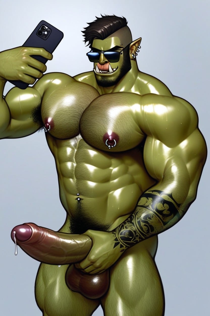 Gigantic Penis, Pubic Hair, Vello Púbico Porno gay IA
