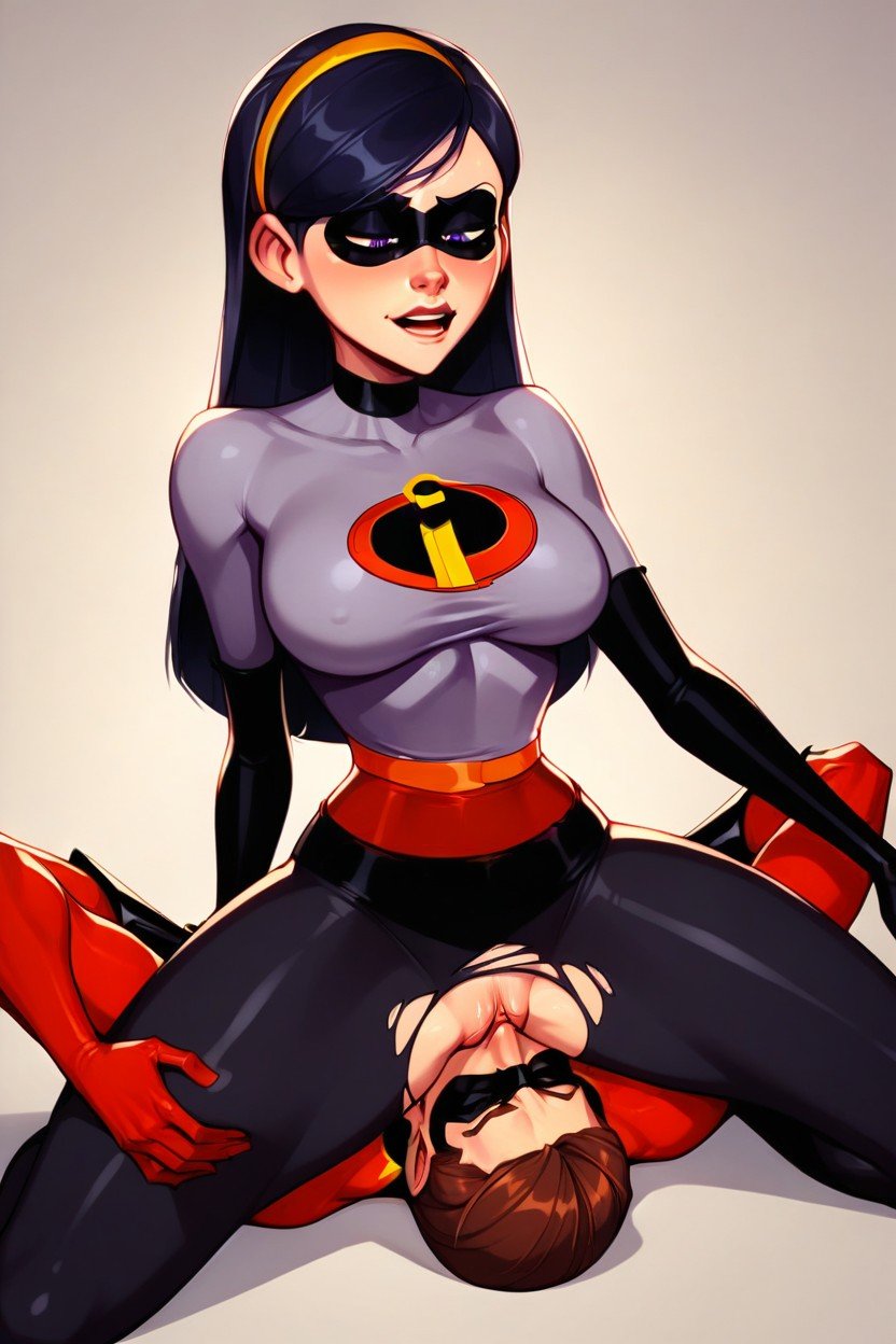 破れたストッキング, Violet Parr From The Incredibles, 破れた服ヘンタイAIポルノ