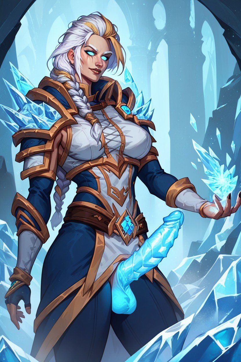 Ice Spell, Jaina From World Of Warcraft, Glowing Ice Penis AI Porn