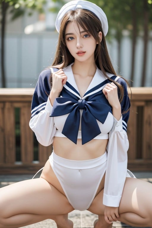 Large Breast, Sailor Uniform, Large Ass Shemale AI Porn