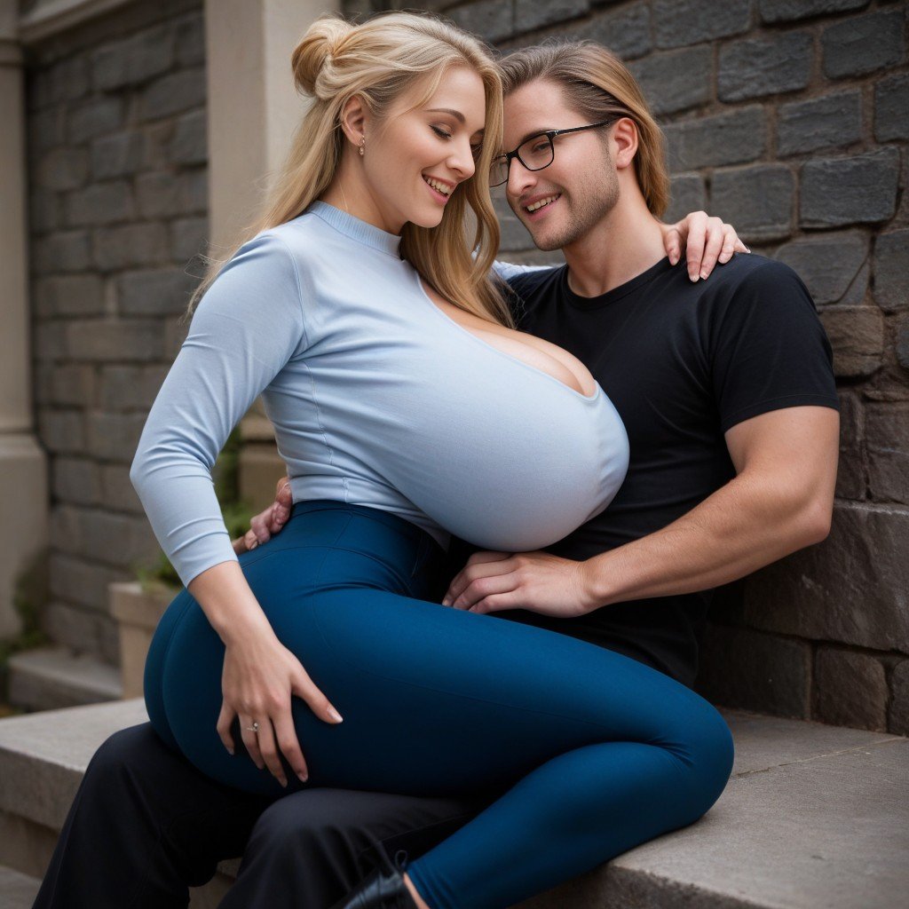 Fully Clothed, Tight Blue Pants, DelgadaPorno IA de transexuales