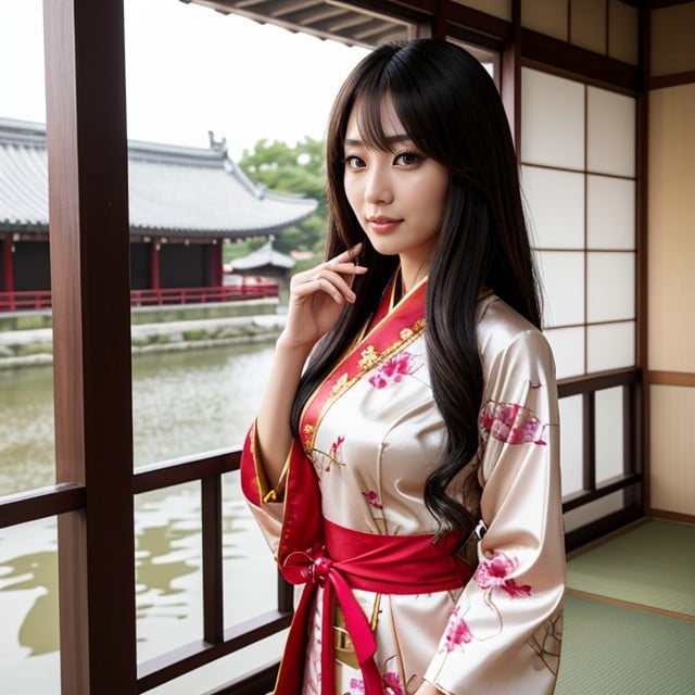 Hanfu Chinois, Gyaru, Point De VuePorno IA Asiatique