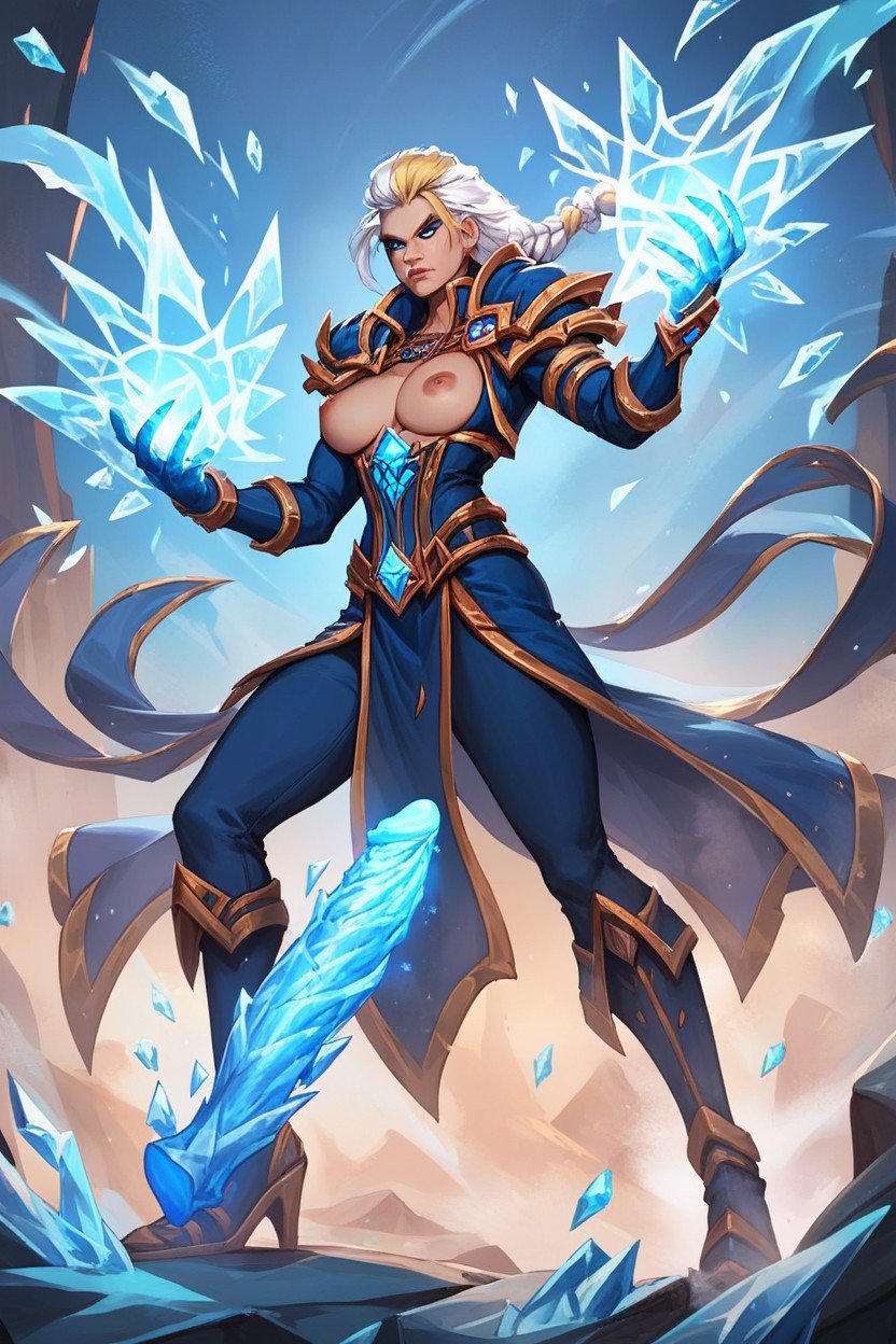 Power Stance, Jaina Proudmoore, Glowing Ice PenisPorno IA