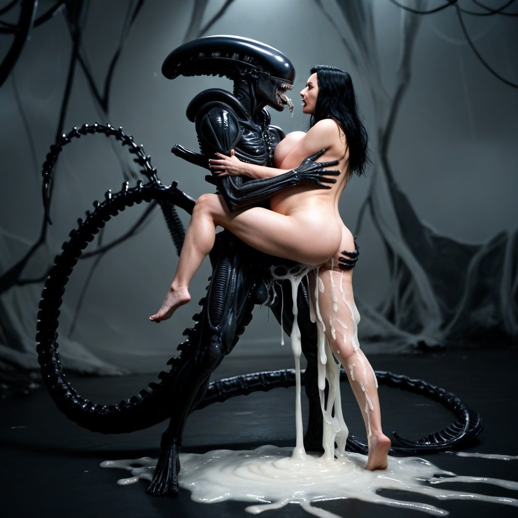Tentacle Hive, Xenomorph Male Sharp Nails, Completely All Naked Body AI Porn