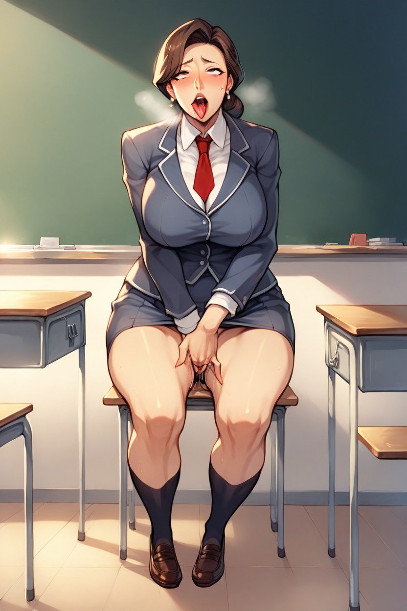 教室, 制服, ClassroomAIポルノ