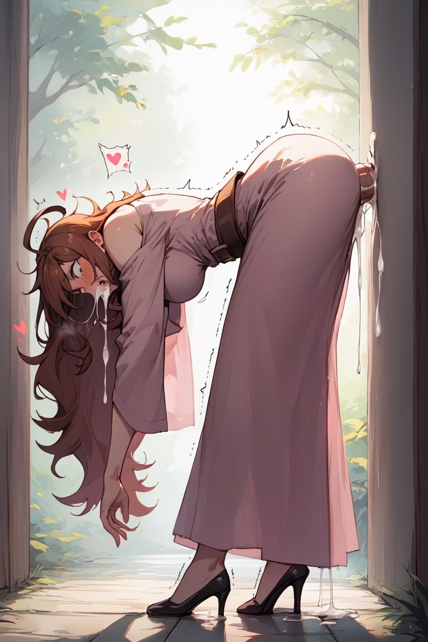 Long Dress, Full Body, Anime Style AI Porn