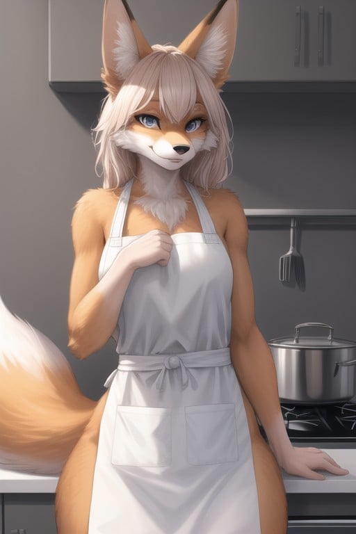 Delantal, Cocina, ZorroPorno AI Furry