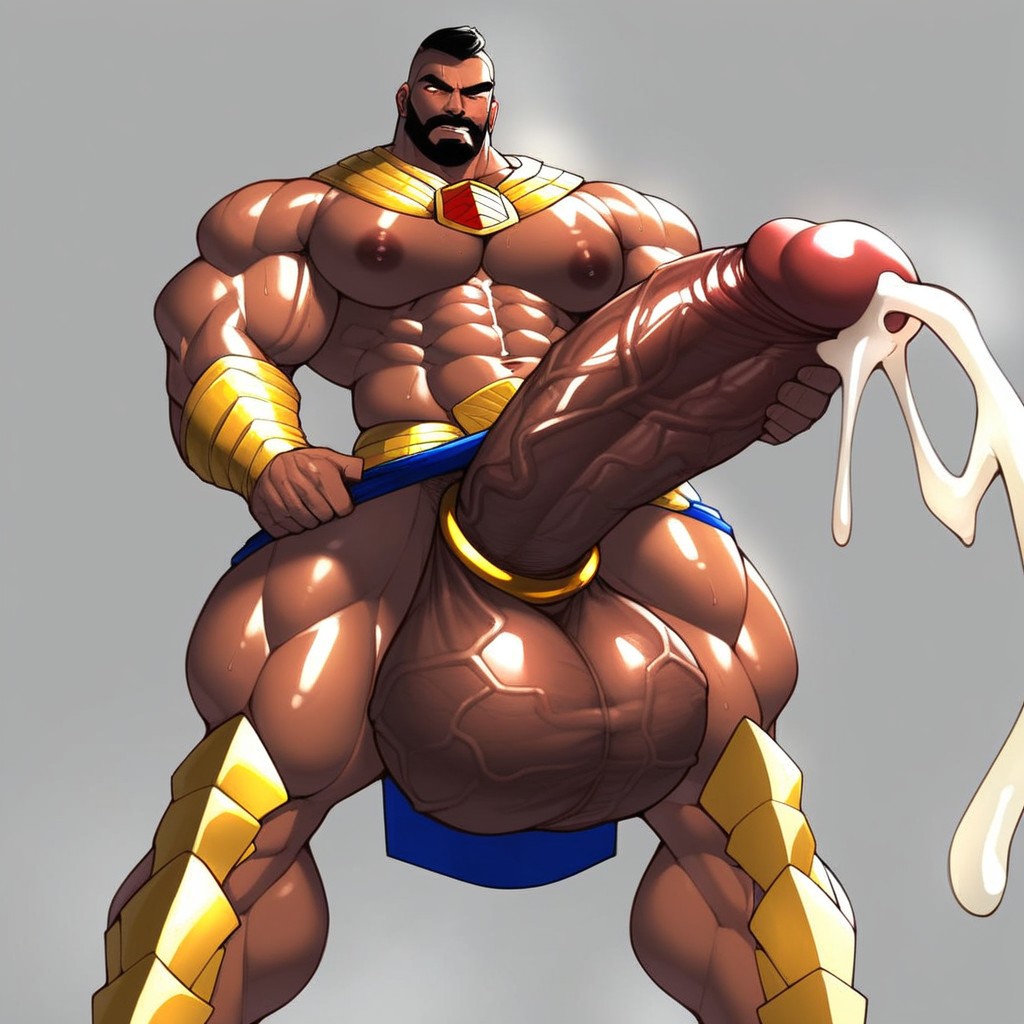Gigantic Balls, Extreme Girth, Latina AI Gay Porn