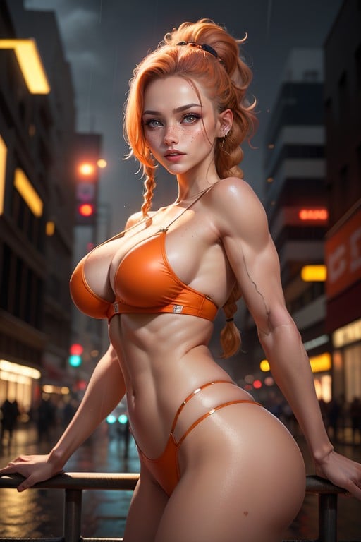 Cyberpunk Hacker, Round Ass, Noir AI Porn