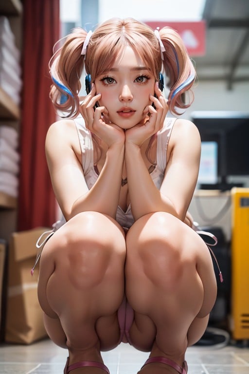 View From Beneath Her, Squatting Above The Viewer, Female Masturbation헨타이 AI 포르노