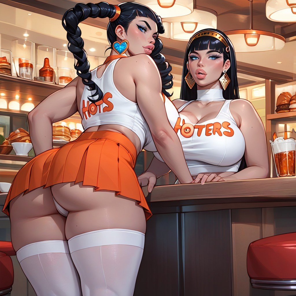 Hooters, Full Lips, BustyAI 포르노