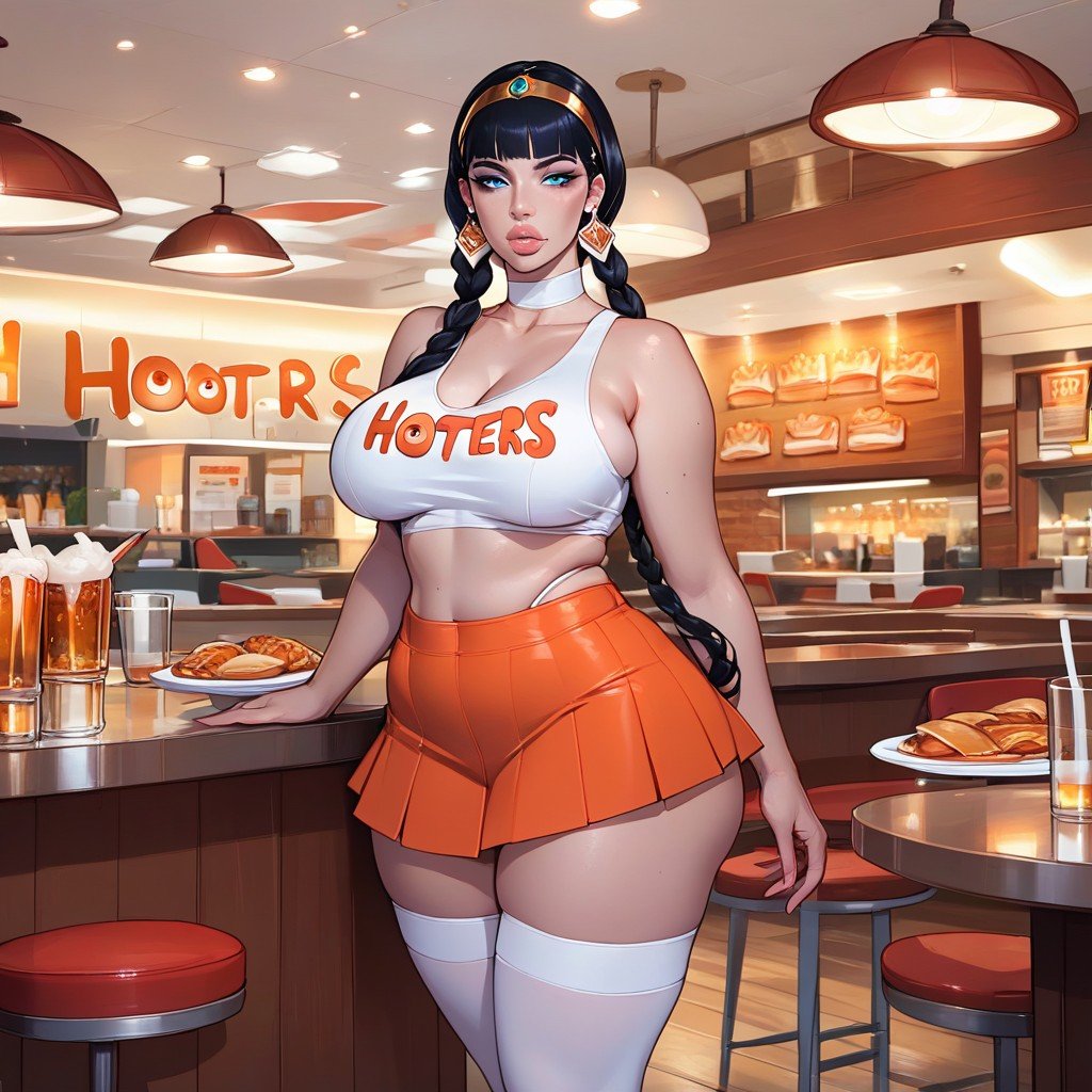 Fille De Hooters, Round Bubble Butt, Blue EyesPorno IA