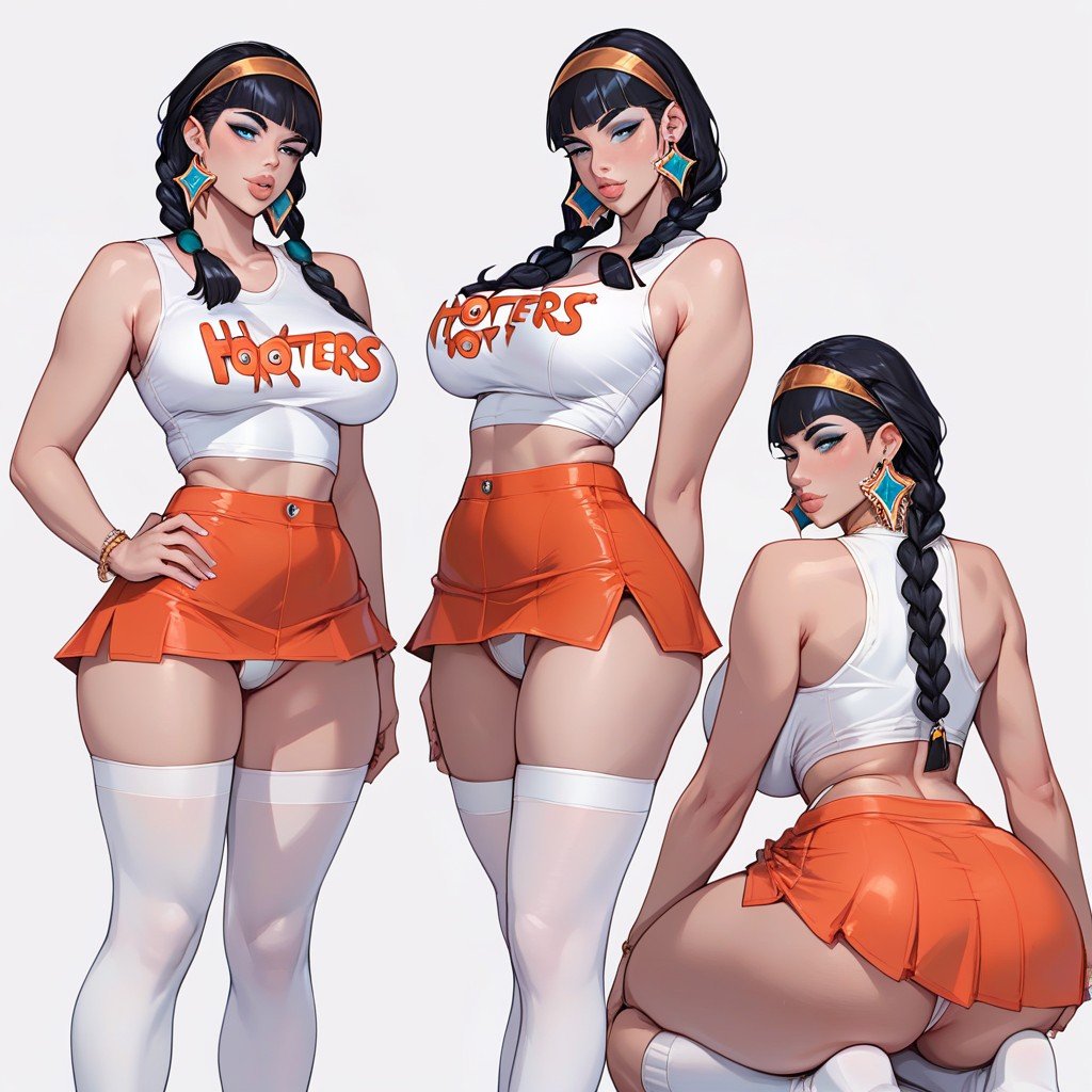 Skirt, Plump Lips, HootersAI黃片