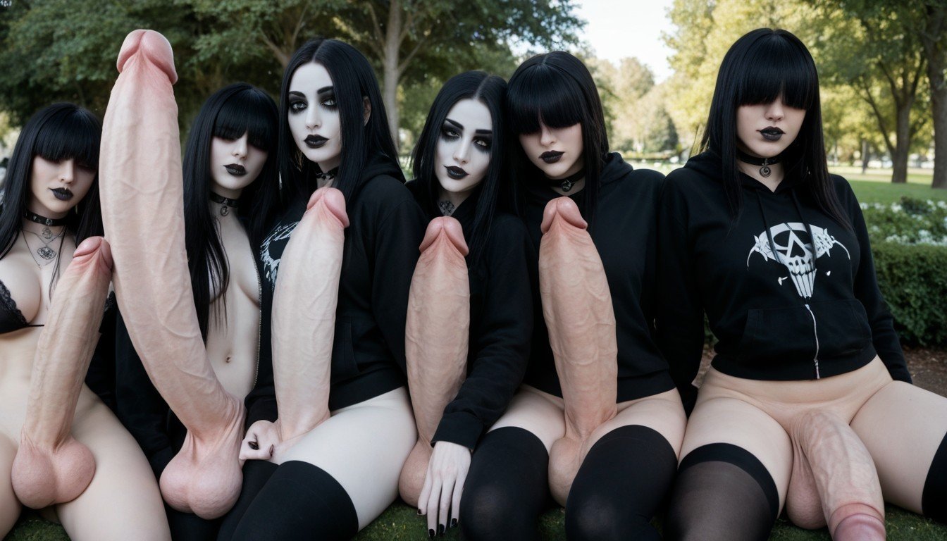 Gothic, Gigantesco, Thick ThighsPorno IA de transexuales