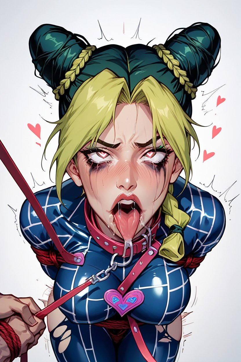 Drooling, Ahegao, Arms Tied TogetherPorno AI