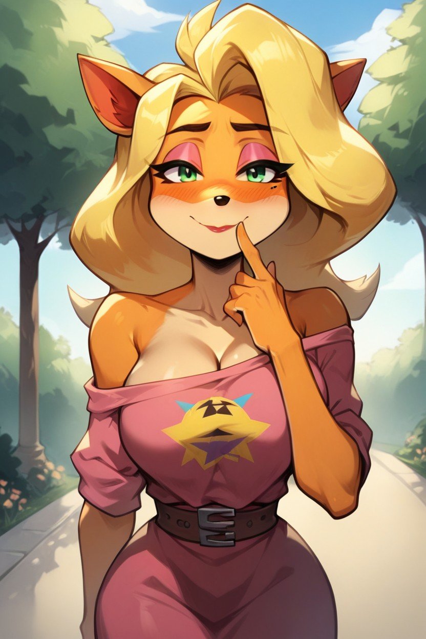 Long Skirt, Tawna From Crash Bandicoot, 귀여운 얼굴쉬메일 AI 포르노