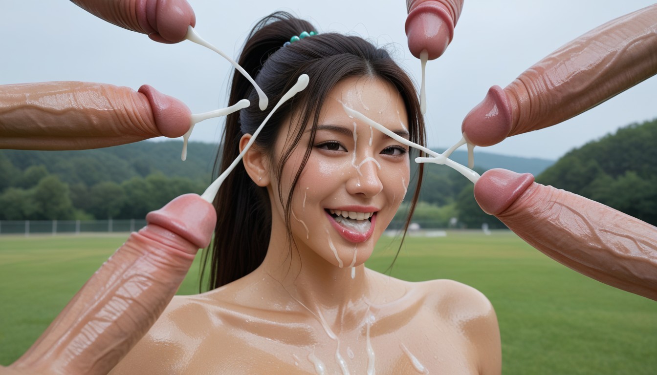 Surrounding Penis, Perfectly Formed, Wet Asian AI Porn