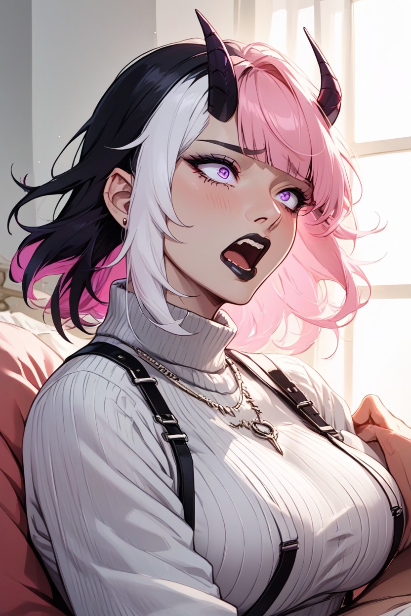 Massive Ass, Suspenders, Bed Hentai AI Porn