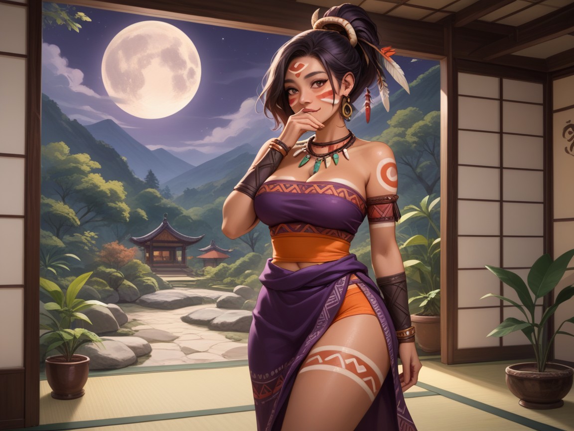 Frame, Nighttime, Fauna In Background Hentai AI Porn